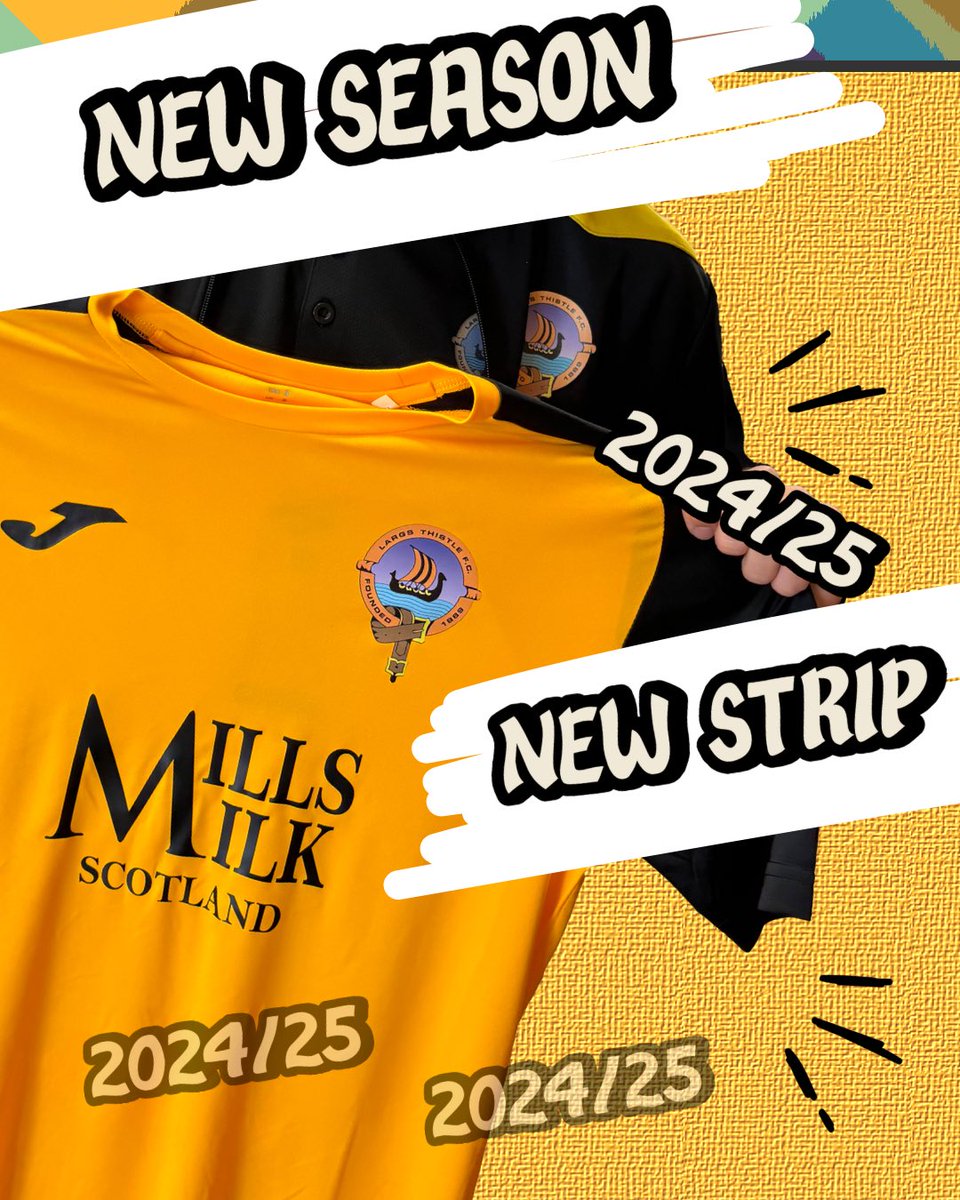 We’re taking pre-orders. Get your 2024/25 Largs Thistle strips. 🔜 Be first, visit largsthistle.info/home-shirt-24-…. ⬅️