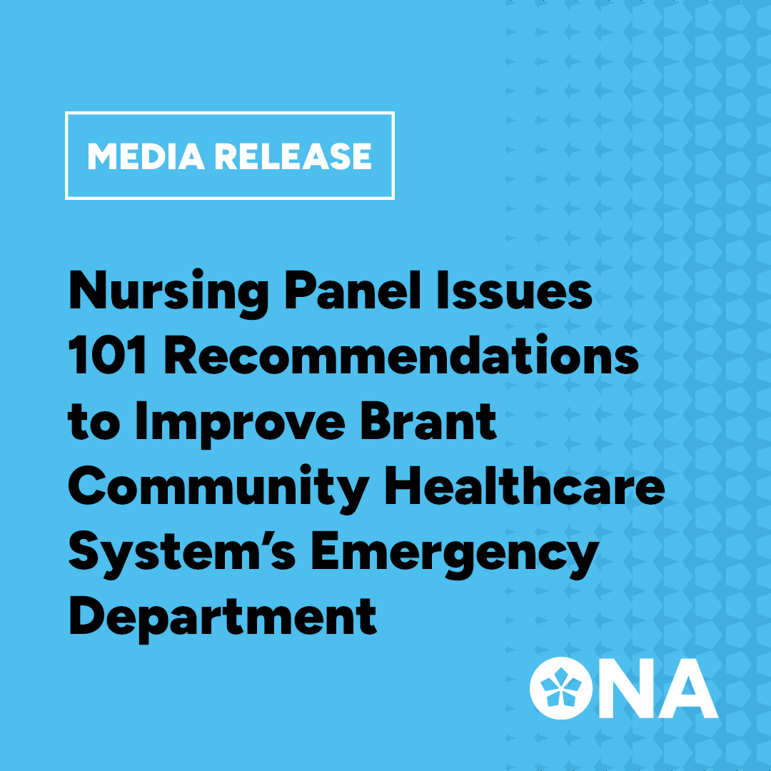 ONA is extremely pleased with the recommendations made by an independent panel of nursing experts following the Independent Assessment Committee (IAC) hearing held regarding the safety & quality of care at the @BCHSYS Emergency Department. More: ona.org/news-posts/202… #onhealth