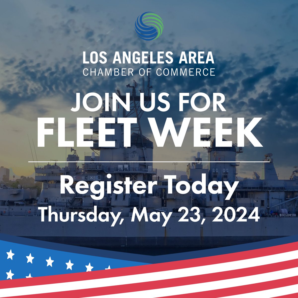 LAAreaChamber's tweet image. Join us on May 23 to kick off #LAFleetWeek2024 at the @PortofLA! Enjoy an exclusive tour of the first Navy Aircraft Carrier to visit Los Angeles in 13 years followed by a private reception at the newly-renovated @AltaSeaOrg. Don't miss out, register today: bit.ly/3UK6Ivk