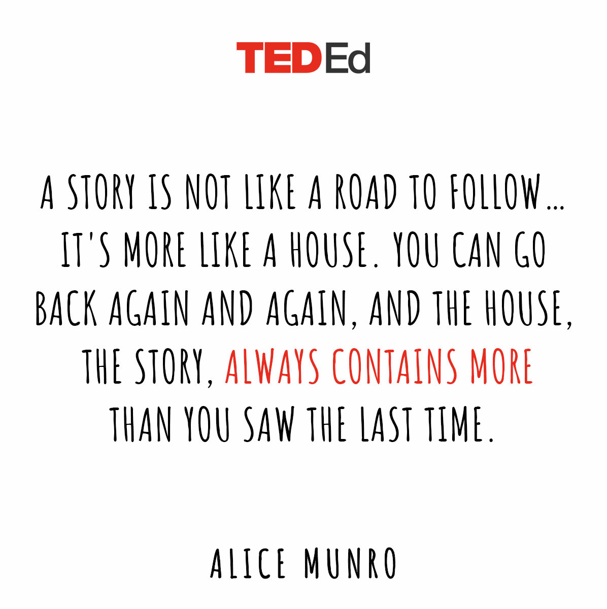 What stories do you keep going back to?