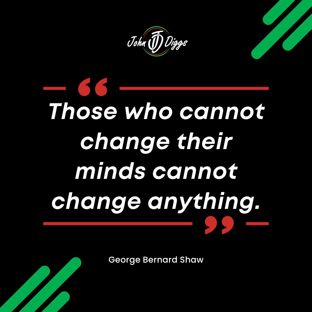 Those who cannot change their minds cannot change anything. Embrace the power of adaptability and growth.

#ChangeYourMind #EmbraceGrowth #Adaptability