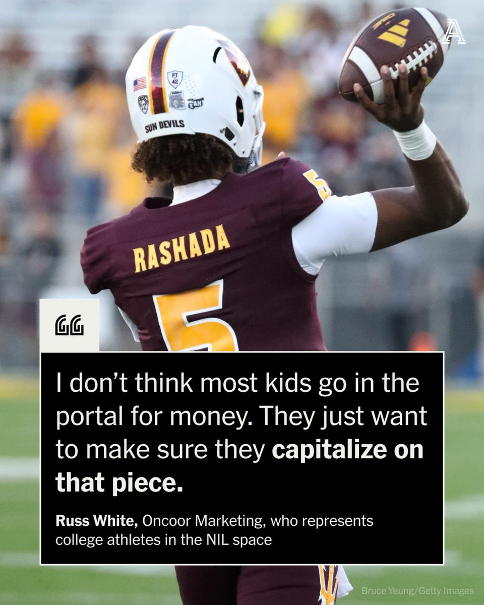The collision of NIL with the college football transfer portal has created its own cycle of competitive matching between school and player. This is where agents come in. A few spoke to @chriskamrani on this new era. nytimes.com/athletic/54907…