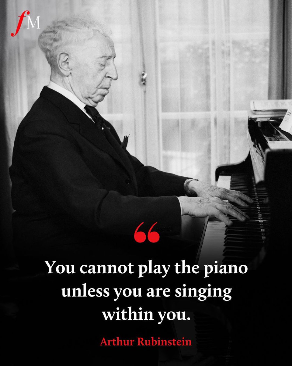 Polish-American pianist Arthur Rubinstein on the importance of making the piano sing. 🎶