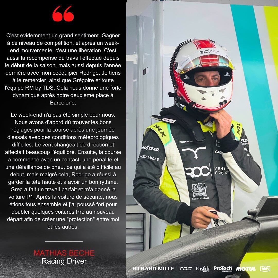 Interview w/ @MathiasBeche - Racing Driver 🏁 #racing #motorsport #tdsracing #oreca07 #lmp2 #elms #results #racingdriver #man #endurance
