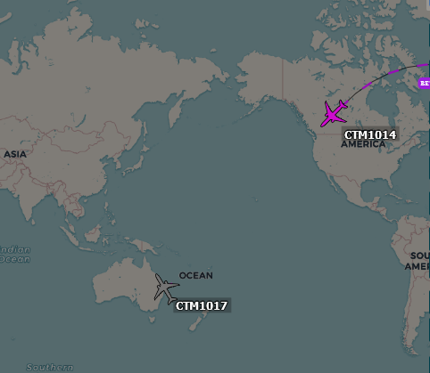 L'A330 (CTM1017) qui a acheminé les renforts FDO  hier est allé se mettre en sécurité à Brisbane (Australie)

Un 2ème A330 (CTM1014) en route avec des  renforts supplémentaires

Macron n'a pas envie  de discuter !
#NouvelleCaledonie #Kanaks #Nouméa 

globe.adsbexchange.com/?icao=3b7542,3…