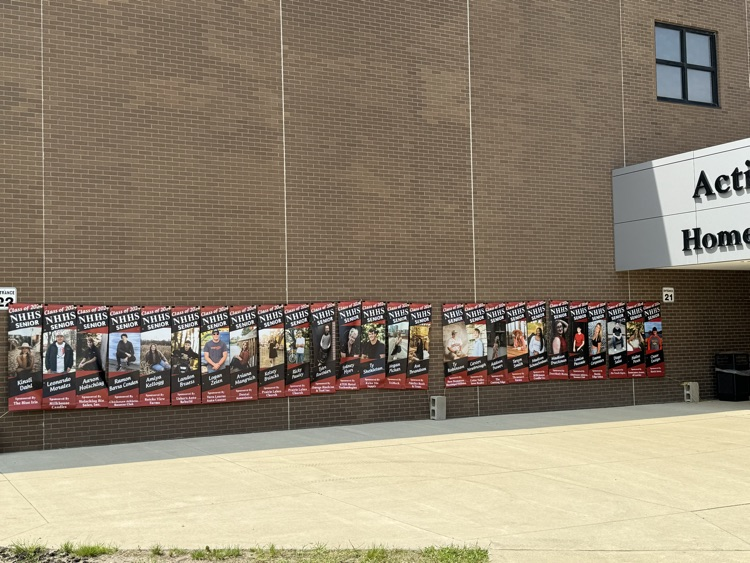 newhamptonia's tweet photo. Thank you to all of sponsors of the Senior banners! They are now hung and ready for Graduation! Congratulations to the Class of 2024! https://t.co/7r0c1MYtJm