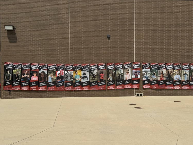 newhamptonia's tweet photo. Thank you to all of sponsors of the Senior banners! They are now hung and ready for Graduation! Congratulations to the Class of 2024! https://t.co/7r0c1MYtJm