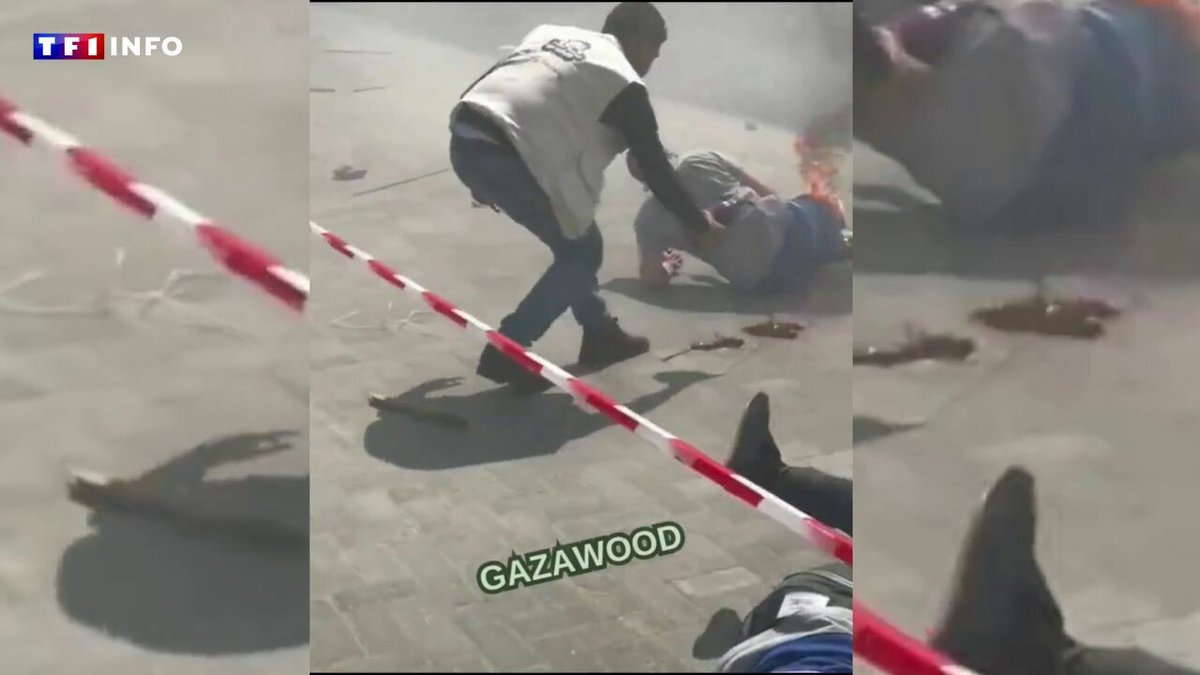 'Pallywood' : un bombardement dans la bande de Gaza a-t-il été mis en scène par des acteurs ? ➡️ l.tf1info.fr/72o