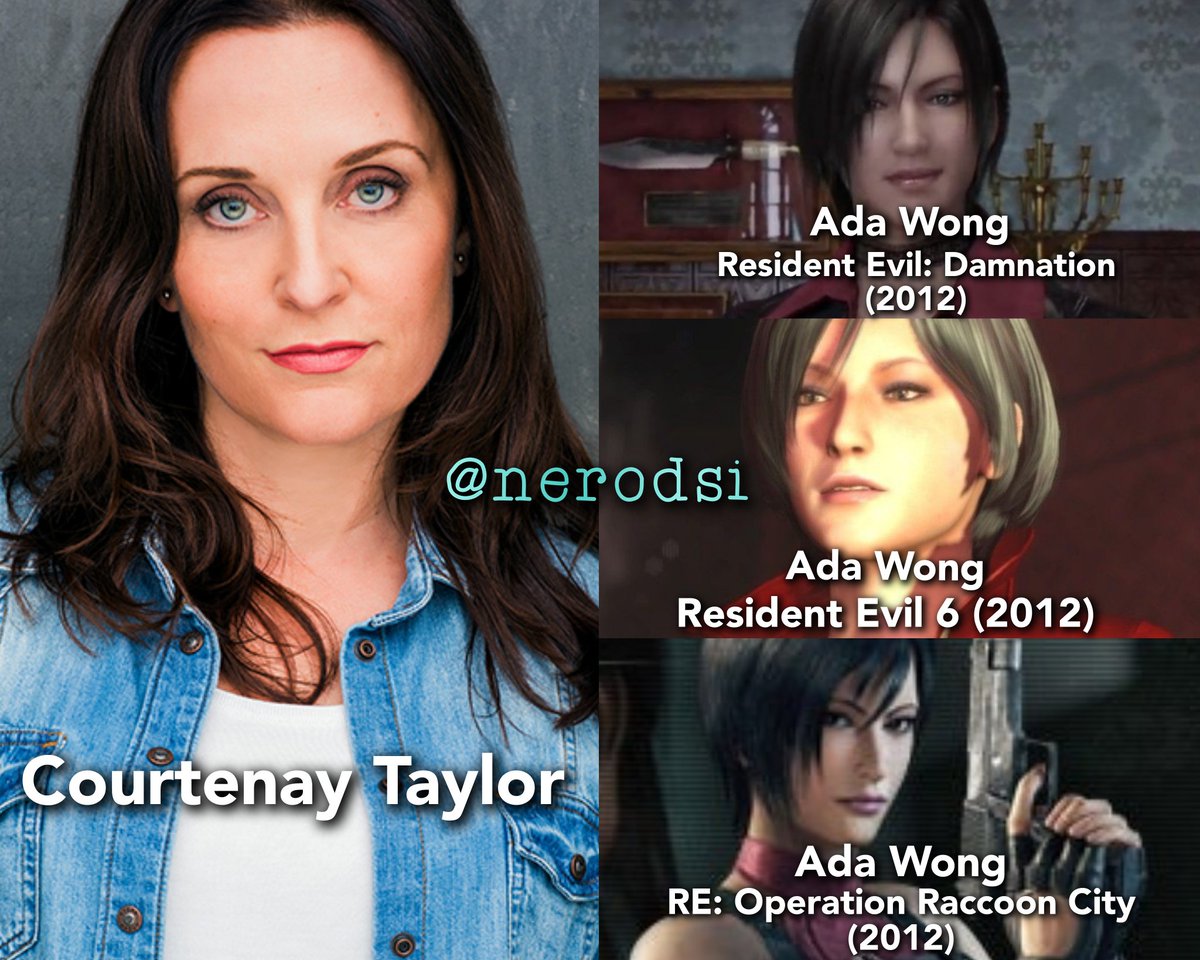 Courtenay Taylor is the voice actress for Ada Wong in Resident Evil: Damnation (2012), Resident Evil 6 (2012) & RE: ORC (2012) 

(Made by me)

#ResidentEvil #REBHFun #AdaWong #RE #REBH28th #ResidentEvilDamnation #ResidentEvil6 #ResidentEvilOperationRaccoonCity #Biohazard #Capcom