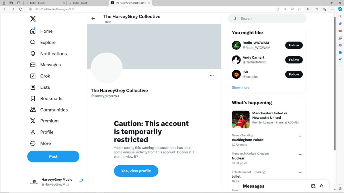 The HarveyGrey Collective (@thehgcollective) on Twitter photo Hi chums, <a href="/GreyCaitlin/">CaitlinGrey</a> here, this account below is not us!!
Please report and block!
Thanks, Caitlin. Hi chums, <a href="/GreyCaitlin/">CaitlinGrey</a> here, this account below is not us!!
Please report and block!
Thanks, Caitlin.