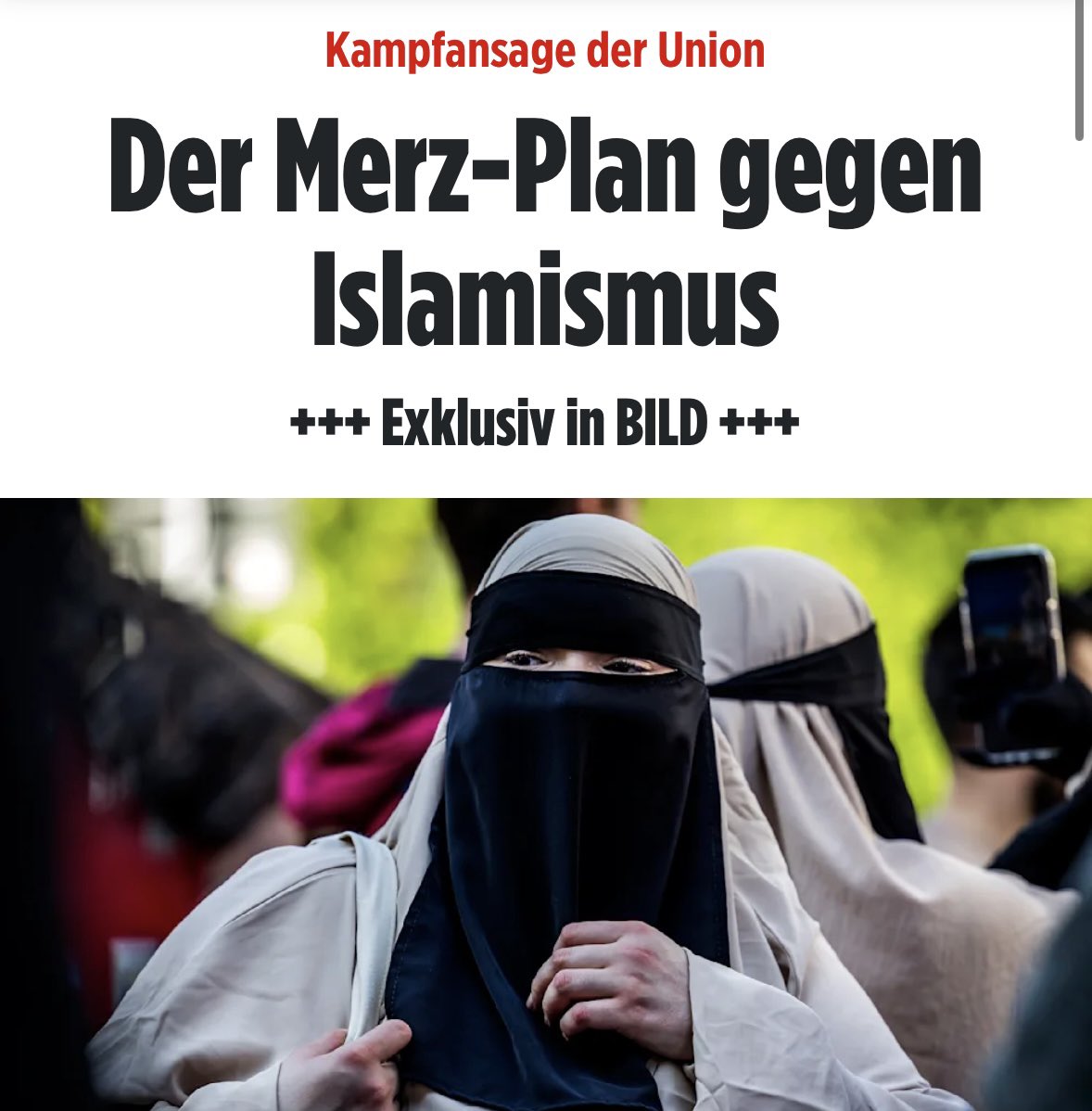 Klare Kante der #Merz-#CDU gegen #Islamismus und #Kalifat !
Entzug #Doppelpass, keine Stütze und sofortige #Abschiebung! So geht das Frau #Faeser! #KalifatDeutschland 
➡️ m.bild.de/politik/inland…