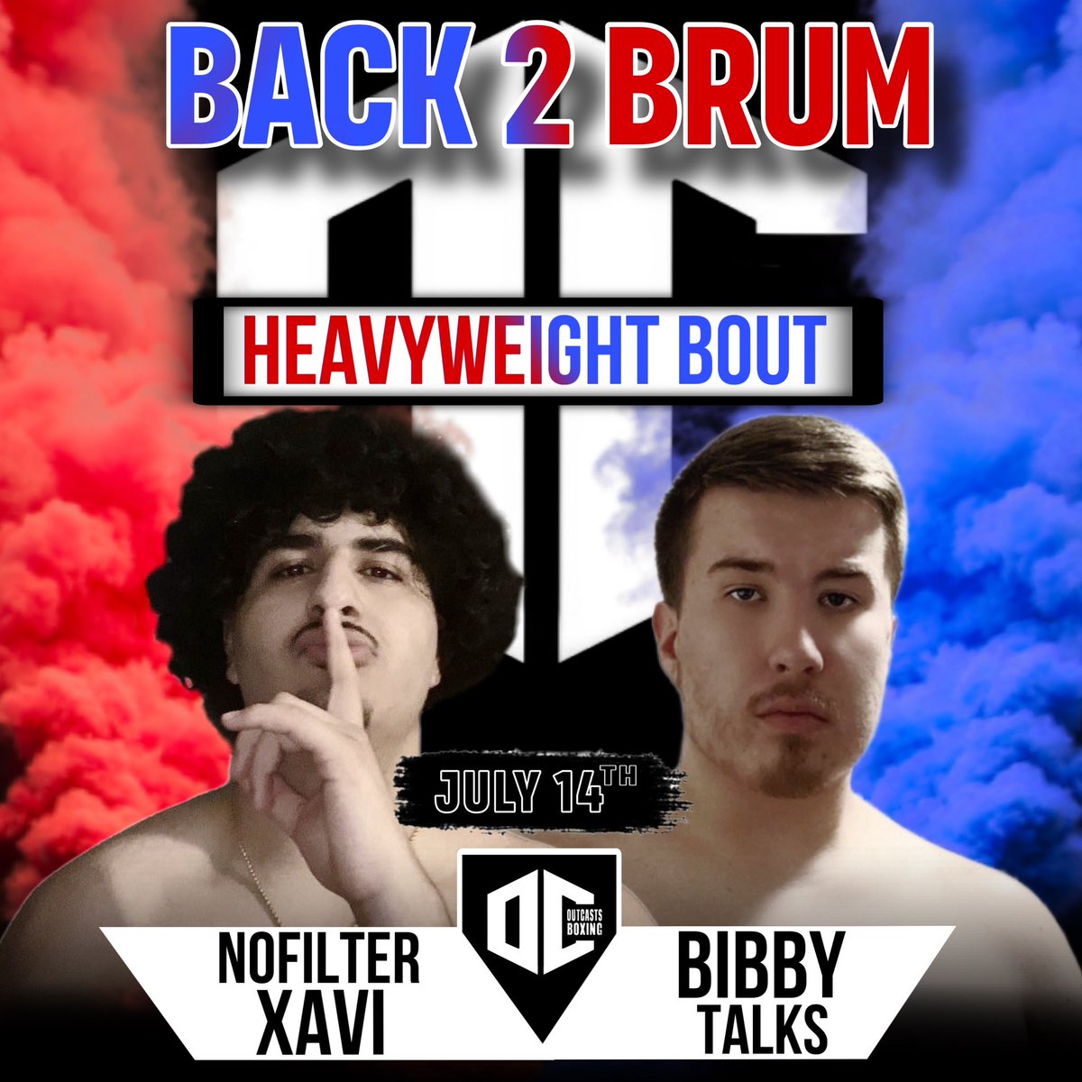 Another one 👀 @NoFilterXavii takes on @bibbytalkss in a Heavyweight bout on Outcasts 002 👀
