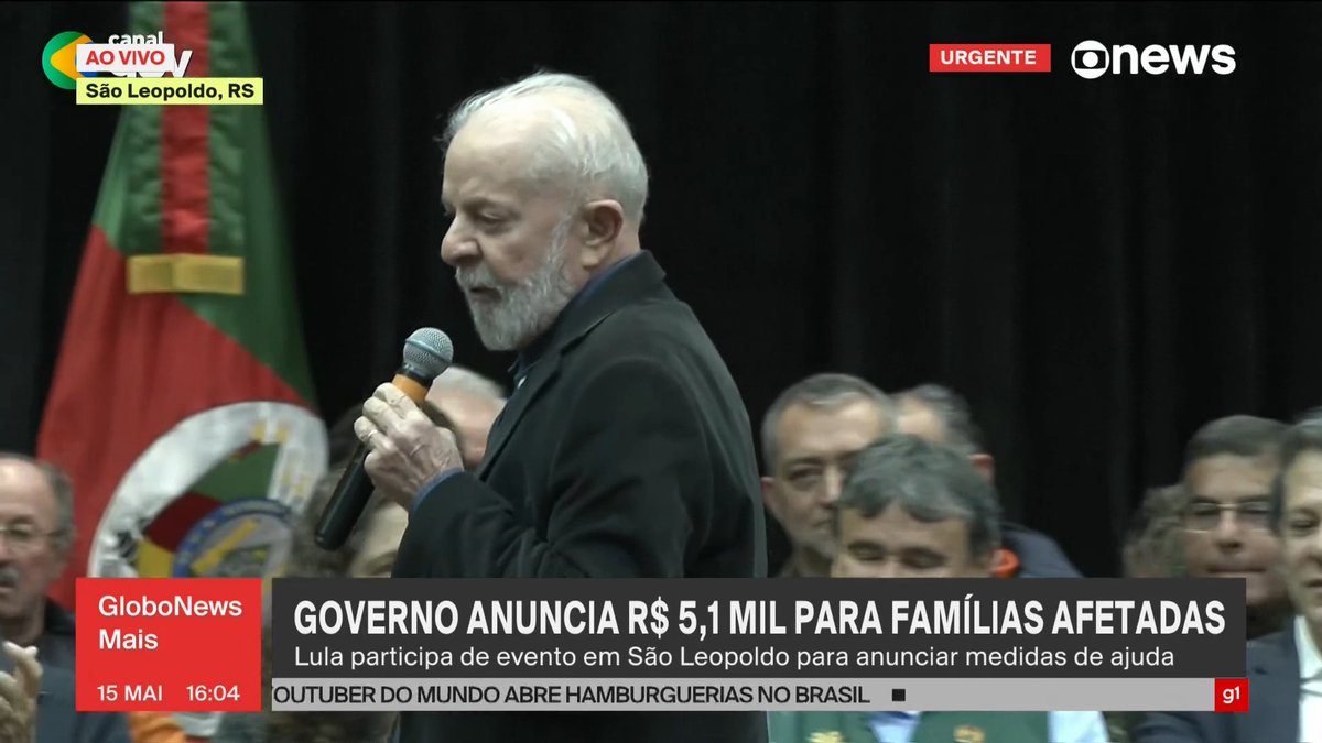 O GloboNews Mais desta quarta-feira (15) já está no ar. Lula, Eduardo Leite e autoridades se reúnem no Rio Grande do Sul para anunciar medidas emergenciais ao estado. ➡ Assista ao #GloboNewsMais com @juliaduailibi: glo.bo/39WjXAu #GloboNews