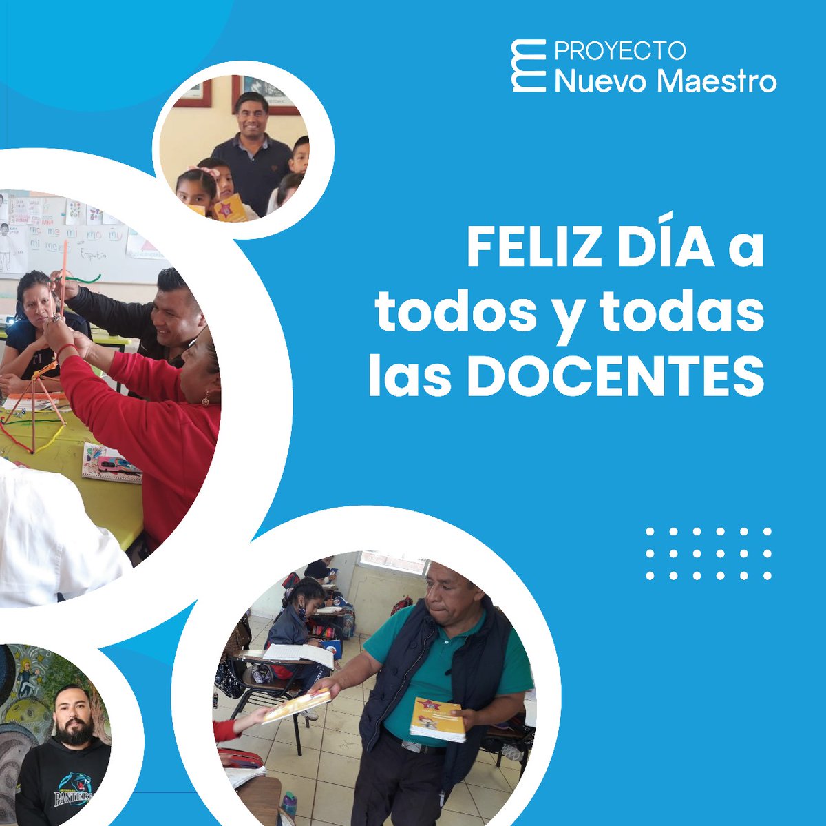 Hoy celebramos a todas las maestras y maestros que inspiran y transforman vidas con su dedicación y pasión. ✨💙 🌟

En PNM @radixeducation estamos orgullosos de acompañarles y co-crear herramientas para transformar la educación.

🎉 ¡Feliz Día Docentes! 🎉
 #diadelmaestro2024