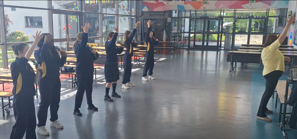 Our 1st Year Artistic Performance students working with a professional choreographer through the grant we received from @creativeirl School Culture Programme @artscouncil_ie #creativeschools A venture inspired by @CBtheMusical @Colaistebride