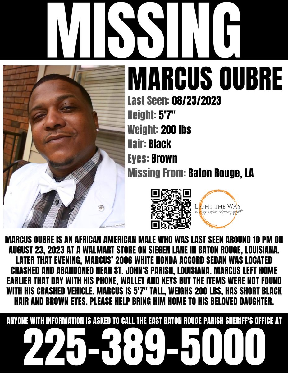 #MissingPosterMonday #MarcusOubre #Louisiana #MondayMotivation #Missing #MissingPerson