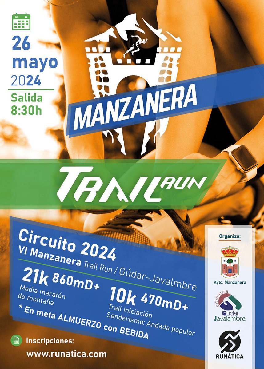 En unos días una nueva edición de la Trail Run Manzanera ¿Ya os habéis inscrito?
foromanzanera.blogspot.com/2024/05/vi-tra…