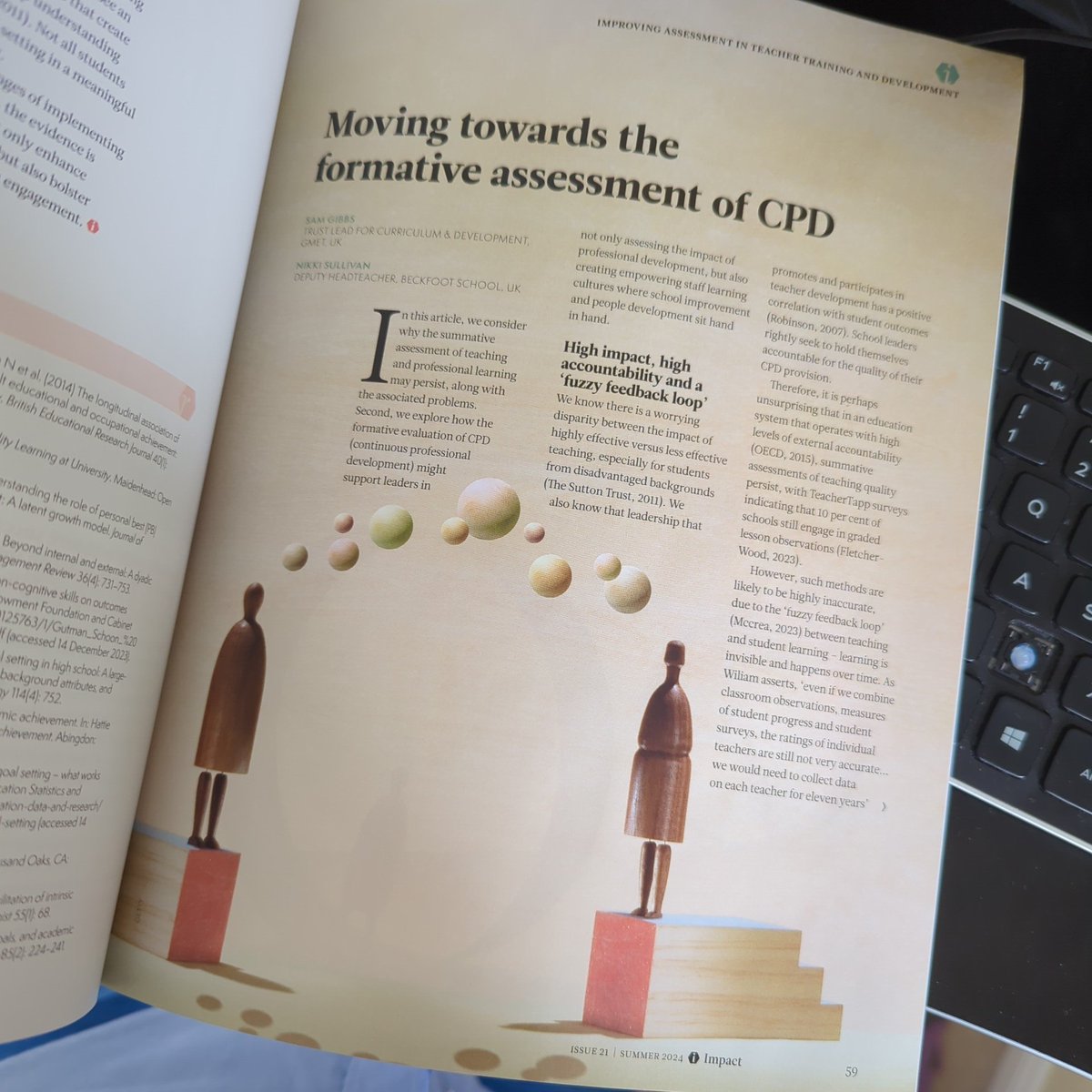 Never would have imagined 12 months ago that I'd have written two articles for Impact. Huge thank you to @MrsSmith_SEND and now @Sam_LGibbs for being the best co-authors! For anyone considering it, I highly recommend just giving it a go! The @CharteredColl team are so helpful.