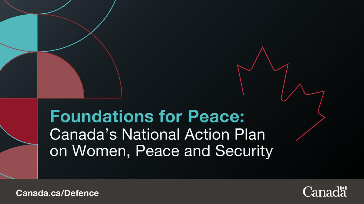 We have reconfirmed our commitment to Canada’s third National Action Plan on Women, Peace and Security. Women are critical actors in all efforts to achieve sustainable, international peace and security both at home and abroad. Learn more: canada.ca/en/department-…