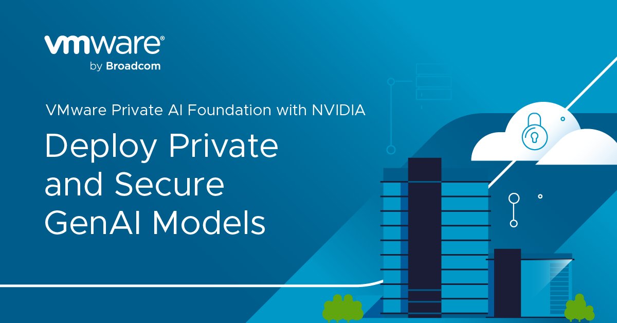 Gone are the privacy and performance challenges of #GenAI. 👋 With the General Availability of @VMware Private AI Foundation with @nvidia, your business can benefit from simplified and secure GenAI deployments. Learn more: blogs.vmware.com/cloud-foundati… #PrivateAI