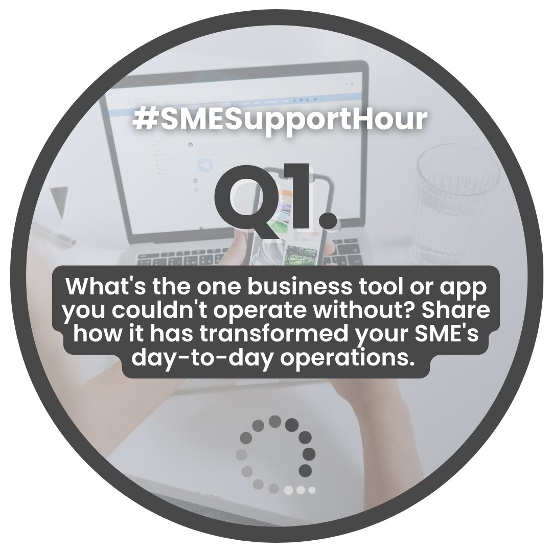 Q1. What's the one business tool or app you couldn't operate without? Share how it has transformed your SME's day-to-day operations. 

#SMESupportHour