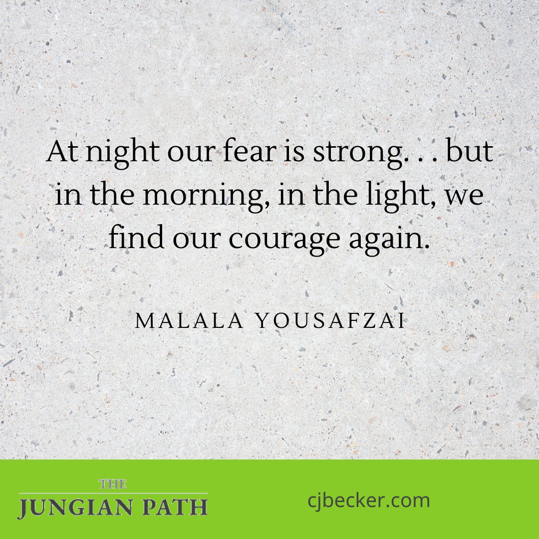 'At night our fear is strong. . . but in the morning, in the light, we find our courage again.' - Malala Yousafzai #courage   
 #malalayousafzai #bestrong