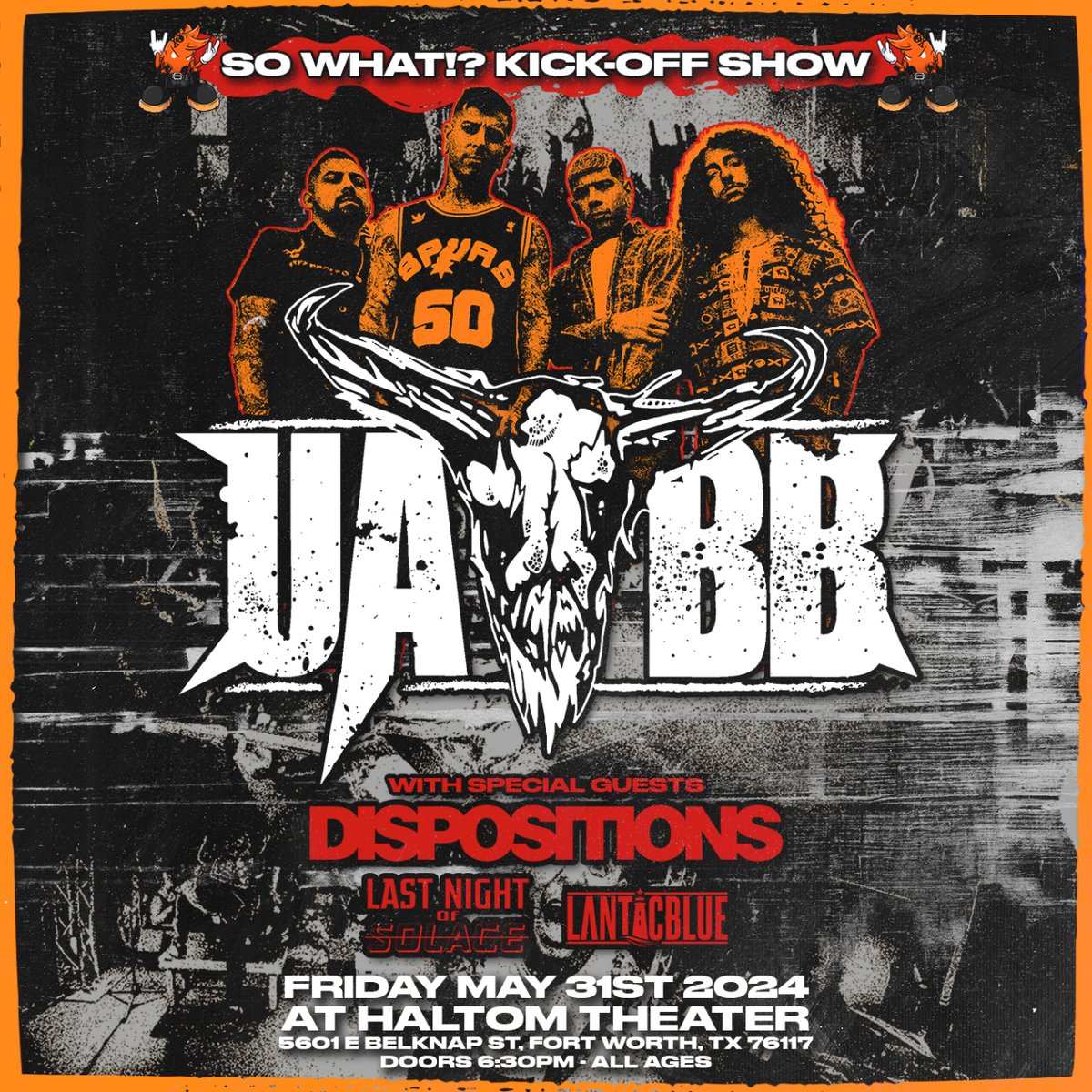 NEW KICK OFF SHOW JUST DROPPED 🫨 Join us +  @UABB with special guests @dispositionstx , Last Night of Solace, @lanticblueband  at Haltom Theater on Friday May 31st. wl.seetickets.us/event/upon-a-b…