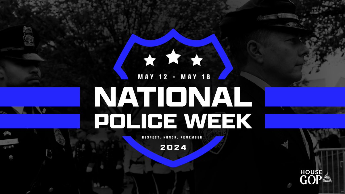 This week is National Police Week. Our law enforcement officers work tirelessly to protect our communities. Their courage and dedication to safeguarding the people of our nation is truly commendable. Thank you to our police for your commitment to the American people.