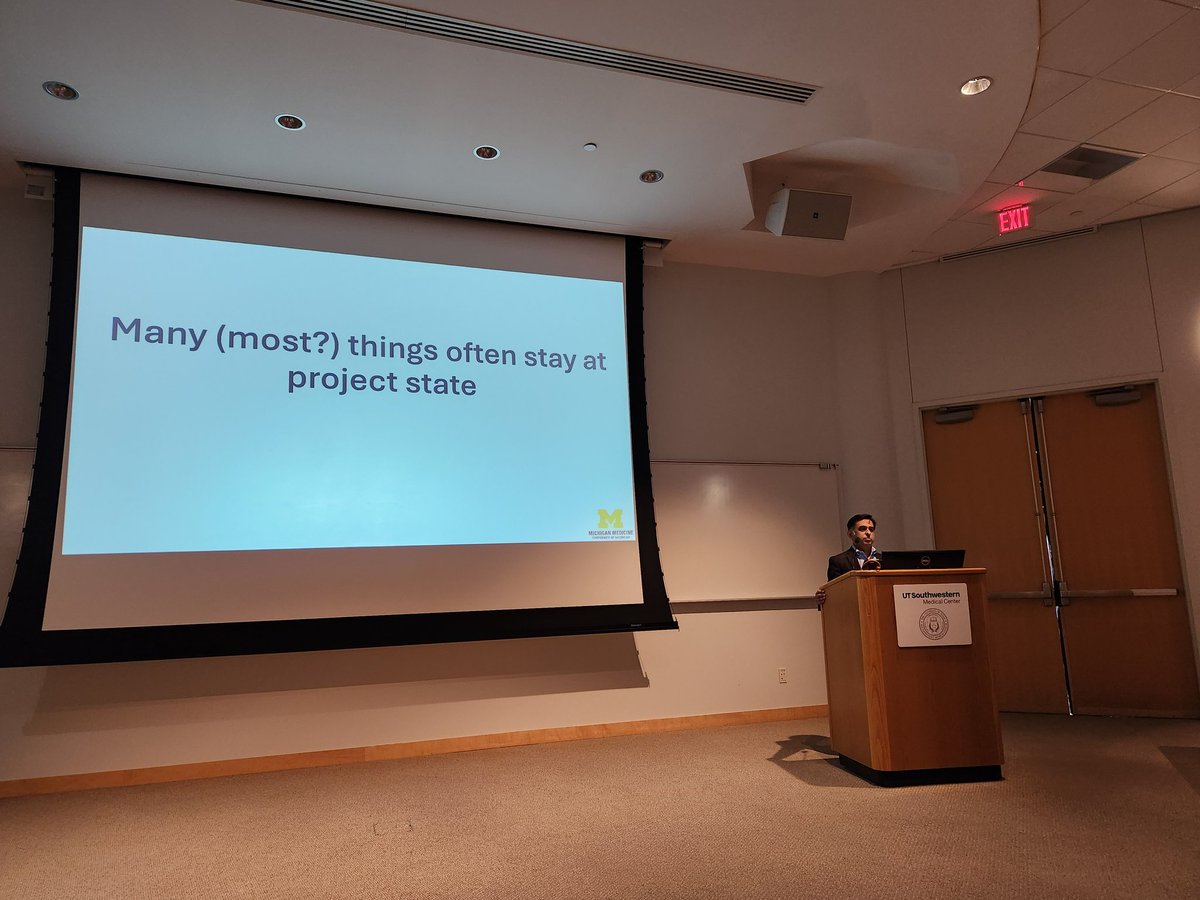 What an inspirational talk by @MRIvikas from @UMichRadiology during @UTSW_Radiology #traineeresearchday. Extremely lucky to have him here today as our #keynotespeaker