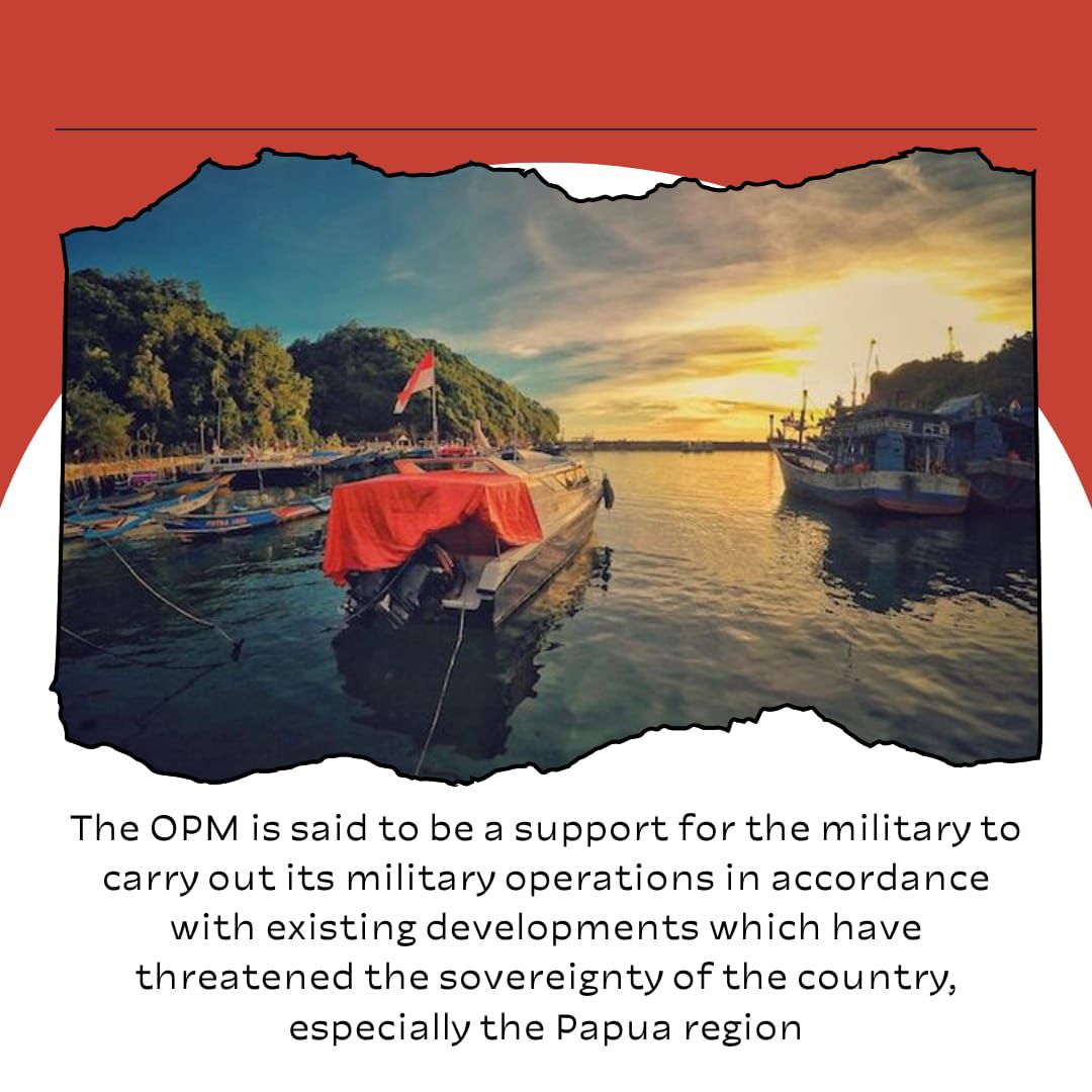 The OPM is said to be a support for the military to carry out its military operations which have threatened the sovereignty of Indonesia

#Papua #PapuaNKRI #PapuaIndonesia #Westpapuan #PapuaIsIndonesia #PapuaMaju #EradicateOPM #OPMKillers #SavePapua #PapuaOfIndonesia
