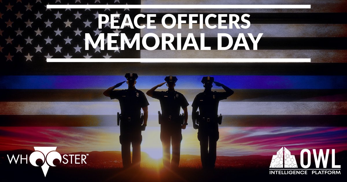 WhoosterLE's tweet photo. Today on #PeaceOfficersMemorialDay, we honor the brave law enforcement officers who have made the ultimate sacrifice. Their dedication to protecting our communities will never be forgotten. #FallenHeroes #LawEnforcement #WhoosterData https://t.co/OXdqxWaMTG