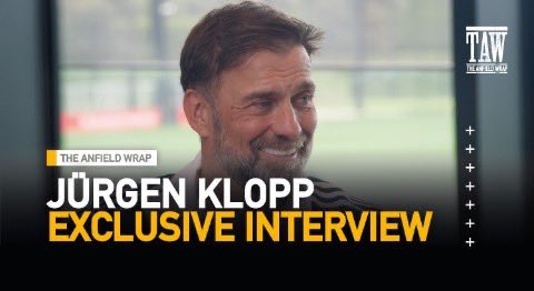 TheAnfieldWrap's tweet photo. 🎥🗣️ Jürgen Klopp: 45 Min Interview | #FreePodcast 

The big one. The last one. The end of the journey. Jürgen joined @Knox_Harrington, @johngibbonsblog &amp; @C_Hannan7 to reflect on his time here.

📺 Watch for free 👉 https://t.co/GPsYyc3PPo…

🎧 Listen 👉 https://t.co/v5WhnVYAaU https://t.co/vvvk06zBOI