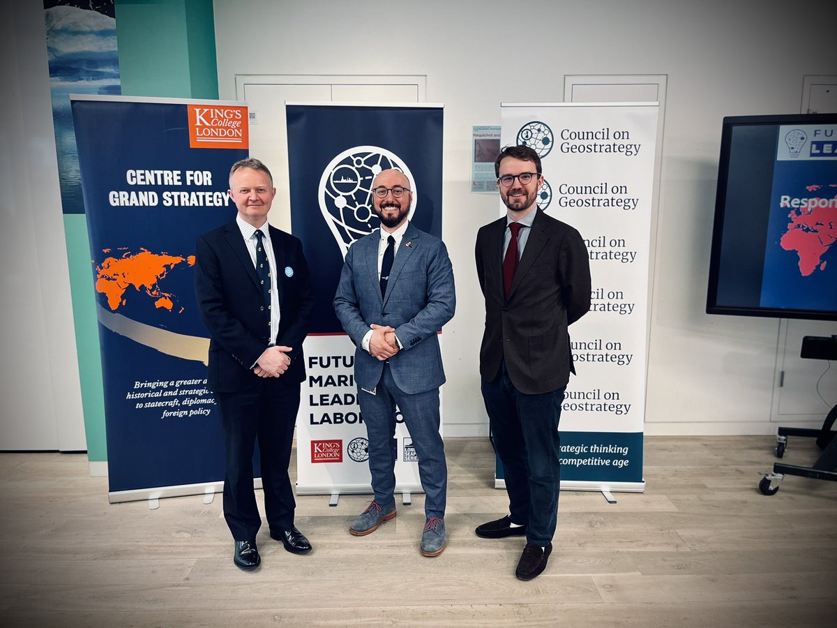 alessionaval's tweet photo. 2. Experience and vibrancy. Then we proudly hosted @KCL_CGS together with @ConGeostrategy the #FMLL - the Lab - phase 0 of the 1SL Seapower conference. This year taking place before the main event to give a voice in the proceedings to the leaders of tomorrow. https://t.co/v1b28ePLdv