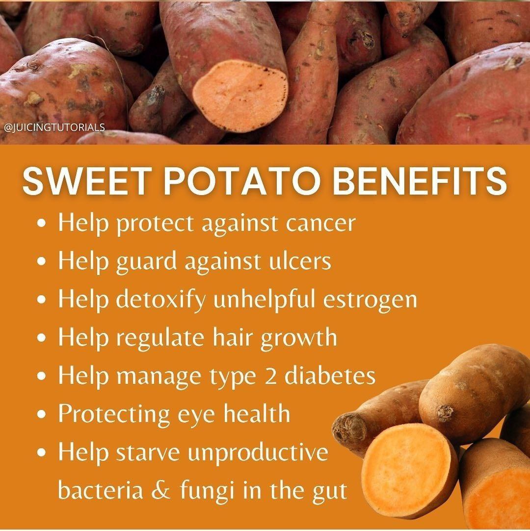 When it comes to juicing, sweet potatoes may not be the first vegetable you think of, but you can mix them with other juices to add richness and a smooth, thick texture. Sweet potatoes are full of nutrients, such as Vitamins A, B, and C, along with a healthy dose of beta