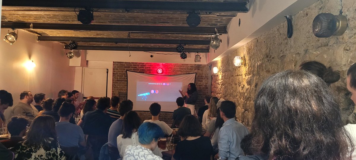 Laboratoire Astroparticule & Cosmologie (@apc_laboratory) on Twitter photo Dernier soir de <a href="/pintofscienceFR/">Pint of Science FR</a> au bar La Ferme à Paris 10 avec <a href="/sruthi_rvkn/">Dr. Sruthi Ravikularaman</a> <a href="/APC_Laboratory/">Laboratoire Astroparticule & Cosmologie</a> pour une soiree astrophysique 🍻🌌. Merci ! Dernier soir de <a href="/pintofscienceFR/">Pint of Science FR</a> au bar La Ferme à Paris 10 avec <a href="/sruthi_rvkn/">Dr. Sruthi Ravikularaman</a> <a href="/APC_Laboratory/">Laboratoire Astroparticule & Cosmologie</a> pour une soiree astrophysique 🍻🌌. Merci !