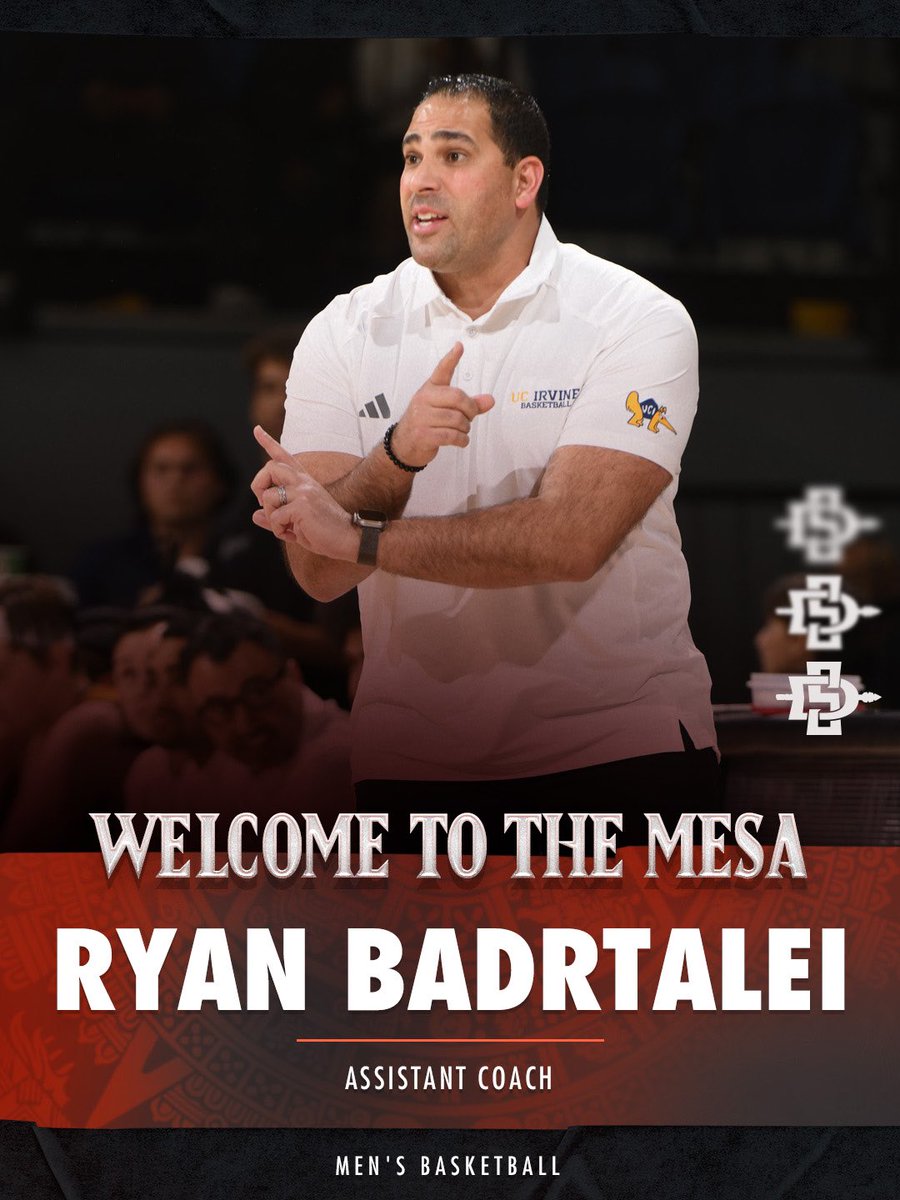 We’ve got a new coach on staff! Welcome to The Mesa, @coachrb25! 📰: goaztecs.com/news/2024/5/15… #GoAztecs