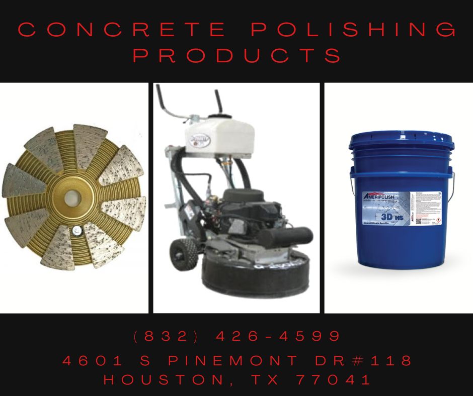 Got a concrete polishing project coming up? We've got you covered. Call us at (832) 426-4599 or shop in-store at 4601 S Pinemont Dr #118, Houston, TX 77041
#concrete #concretelife #concretedesign #flooring #floor #flooringideas #concreterepair #concretecoatings #concretepolishing