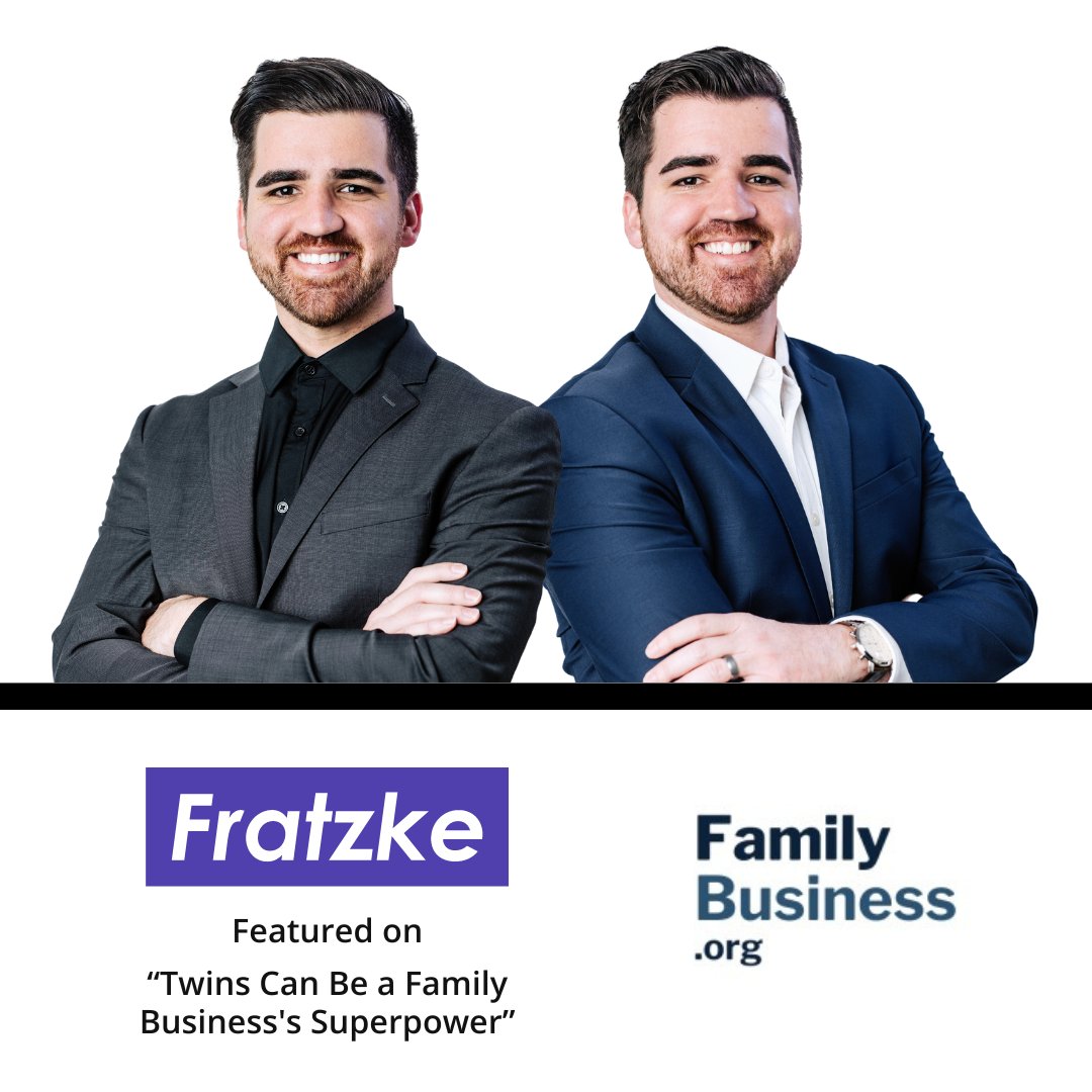 🌟 Twins in business! 

See how @James Fratzke & @Ryan Fratzke harness their twin dynamic to drive success in our latest @FamilyBusiness.org interview with @Kimberly Eddleston. 

Full video ➡️ familybusiness.org/content/twins-…

#FamilyBusiness #TeamFratzke