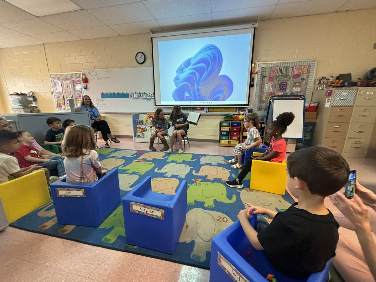 Kaitlyn Benavides (@rucolibraries) on Twitter photo This afternoon, I had the pleasure of hearing Myla and Makenna from <a href="/rockvalerockets/">Rockvale Elementary</a> read their co-written and illustrated book to Kindergarten and PreK classes within their school. This is what building a culture of literacy looks like!! ♥️ 👏🏽 This afternoon, I had the pleasure of hearing Myla and Makenna from <a href="/rockvalerockets/">Rockvale Elementary</a> read their co-written and illustrated book to Kindergarten and PreK classes within their school. This is what building a culture of literacy looks like!! ♥️ 👏🏽