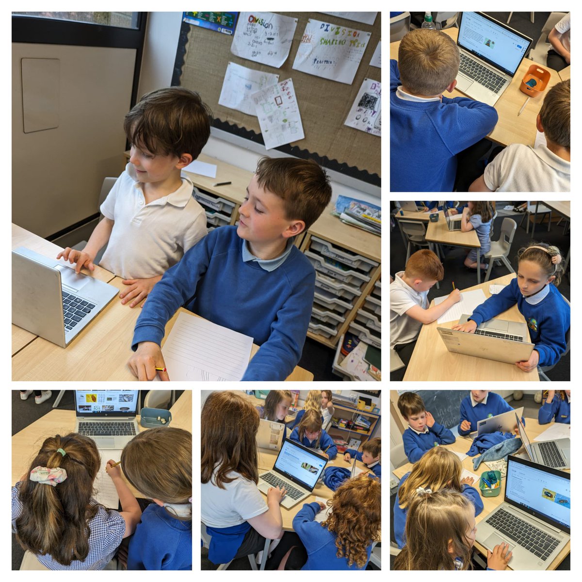 P1/2 loved learning how to use the laptops to research facts about minibeasts. P4 were amazing teachers! Well done everyone everyone! 🌟