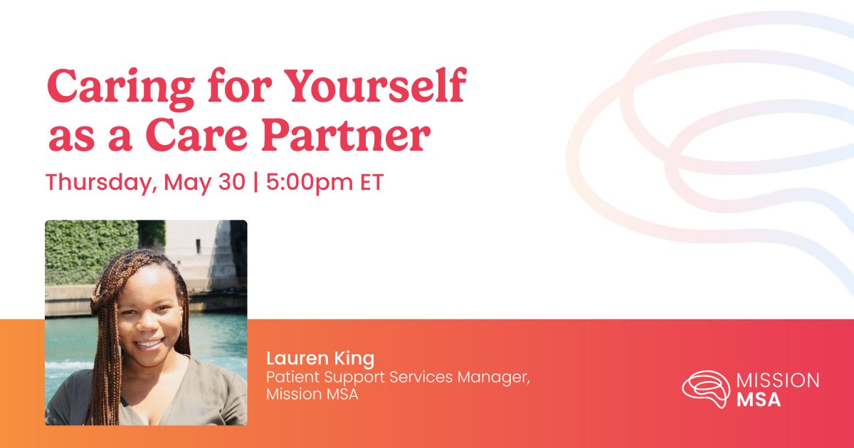 Join us for an empowering webinar led by our compassionate Patient Support Services Manager & licensed social worker, Lauren King, and featuring insightful guest panelists! Learn more & register today: bit.ly/MSAMayWebinar

#MSA #multiplesystematrophy #raredisease #webinar