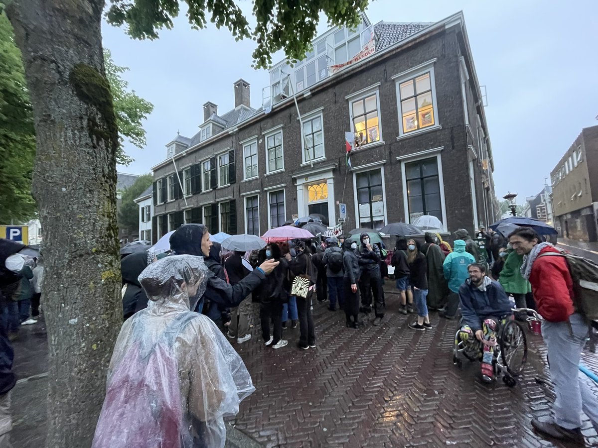 Bezetting UU-pand Janskerkhof 15a nog steeds aan de gang.