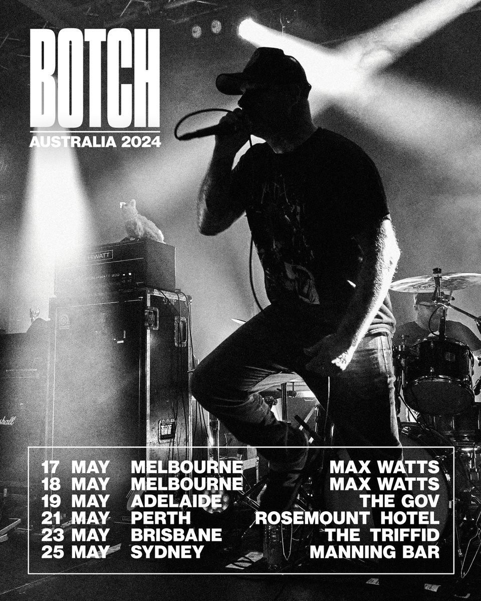 BOTCH Australian tour starts this FRIDAY! All tickets: birdsrobe.com/shows/botch-au…