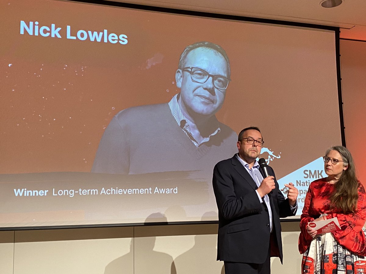 Big congrats @hopenothate’s @lowles_nick on winning @SMKcampaigners’ Long Term Achievement award for 35 years challenging fascism, bigotry and racism #SMKAwards2024. Saved the life of a Labour MP along the way.