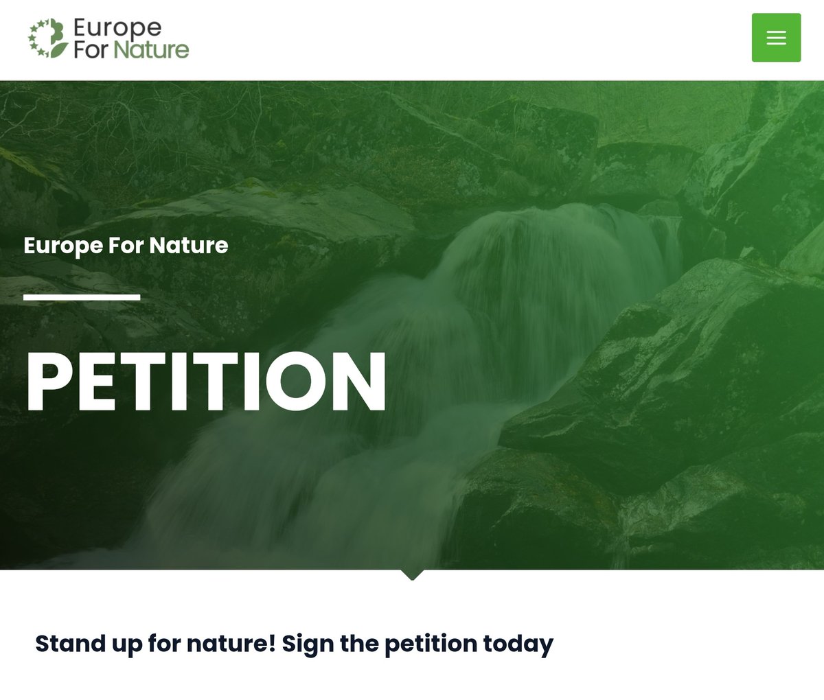 Deze #petitie roept de Europese leiders op prioriteit te geven aan het beschermen en herstellen van #biodiversiteit en klimaat, en zo te zorgen voor een veilige en duurzame toekomst.
Ik heb getekend. europefornature.eu/petition/
#EuropeForNature