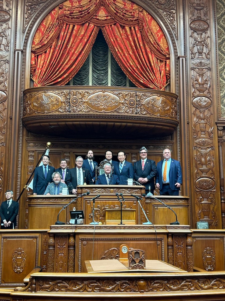#CAJP visited Japan’s House of Representatives and met with Speaker Nukaga Fukushiro and Vice Speaker Kaieda Banri, thanking the hosts for their hospitality and expressing gratitude for the bonds of friendship and trust between the two parliaments 🇨🇦🇯🇵