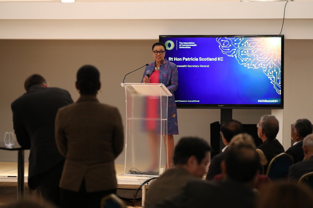 Honoured to address the #ACUSummit24 evening reception ahead of #CCEM in London tomorrow. For decades, @The_ACU has been a beacon of excellence, fostering collaboration, innovation and inclusivity in higher education institutions within our diverse #Commonwealth family.