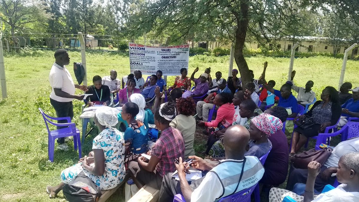 Today @WawidhiC held a community dialogue on security #HakiMtaani The discussion brought together the CHPs, Village elders, bodaboda groups, HRDs and other community members to deliberate on how they can end escalating crime where 12 people harmed. @HakiAfrica