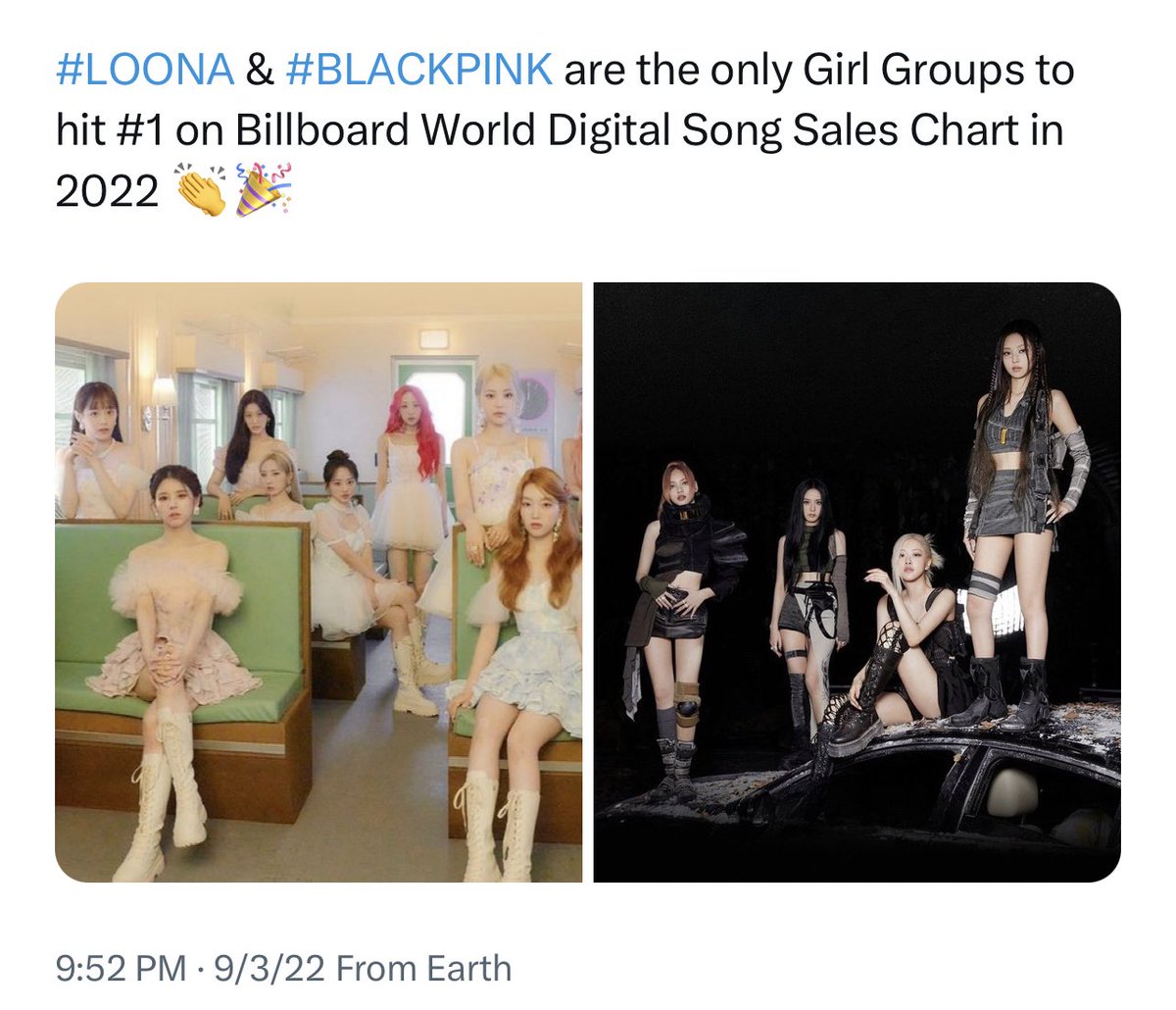 i mean, idk about you guys but i for one live in the universe where loona have repeatedly reached the same records as blackpink 😁