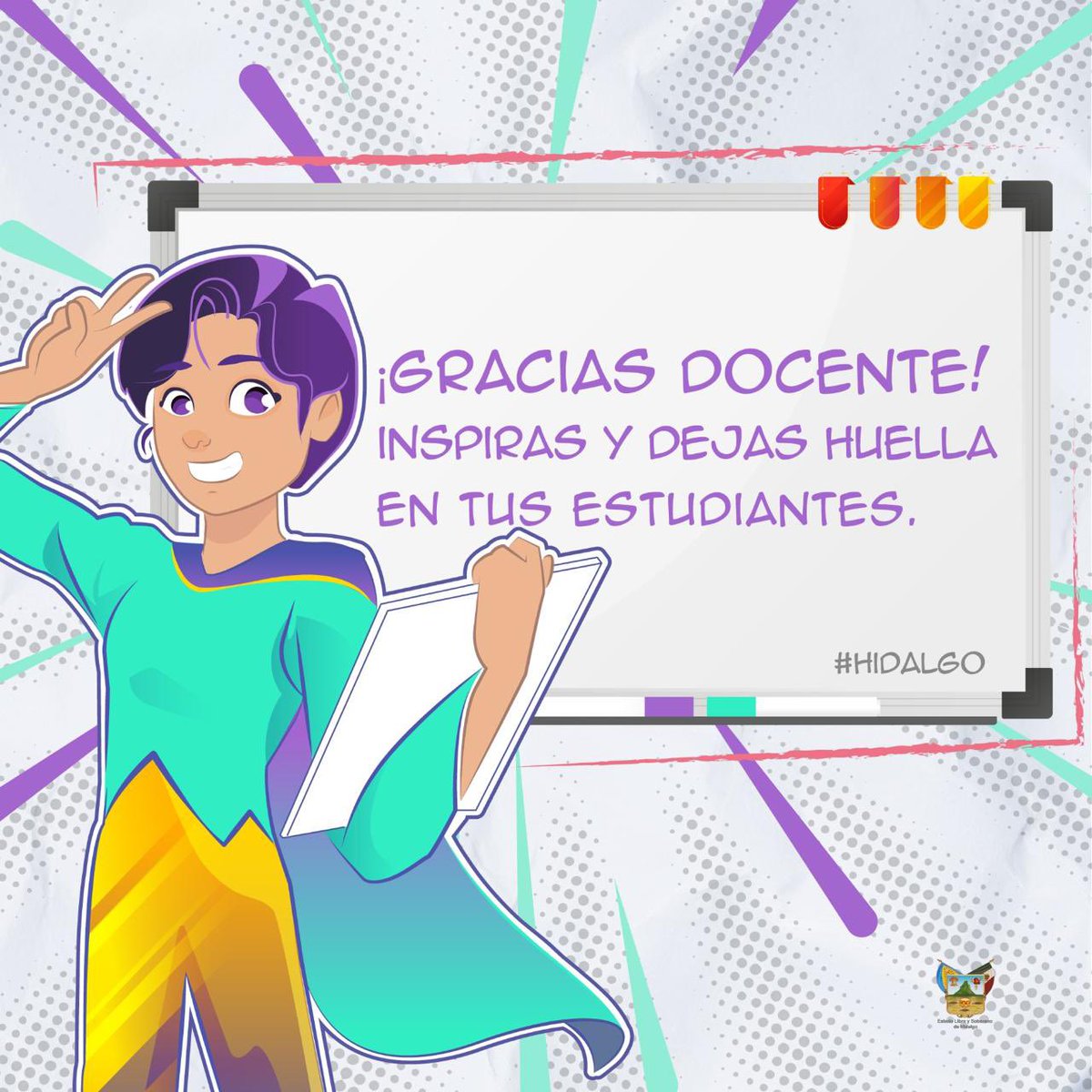 👩‍🏫 🧑‍🏫 Hoy agradecemos la paciencia, creatividad y empatía de las personas dedicadas a acompañar la construcción del conocimiento por medio de la educación. Gracias por comprometerse con el crecimiento y buen desarrollo de cada estudiante de #Hidalgo. 🧑‍🎓 #maestras #maestros